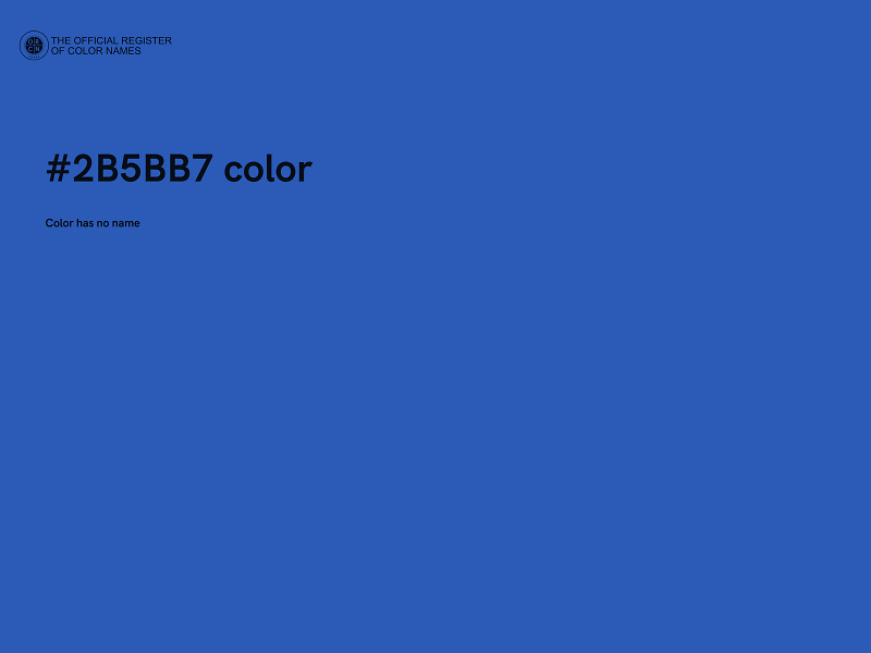#2B5BB7 color image