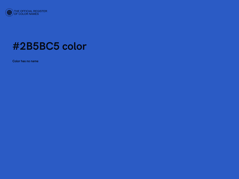 #2B5BC5 color image