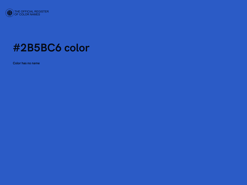 #2B5BC6 color image