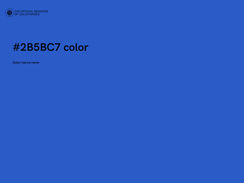 #2B5BC7 color image