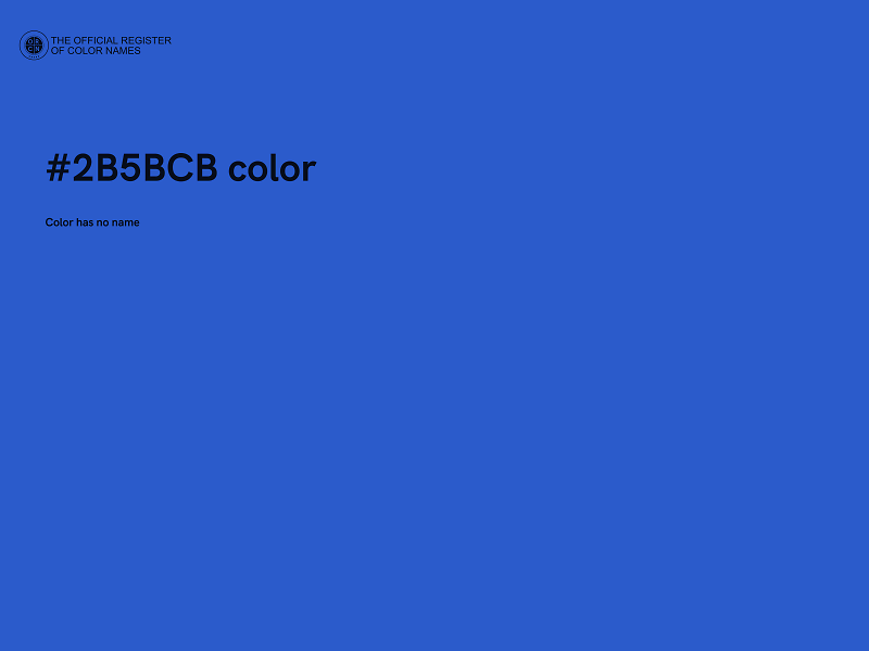 #2B5BCB color image