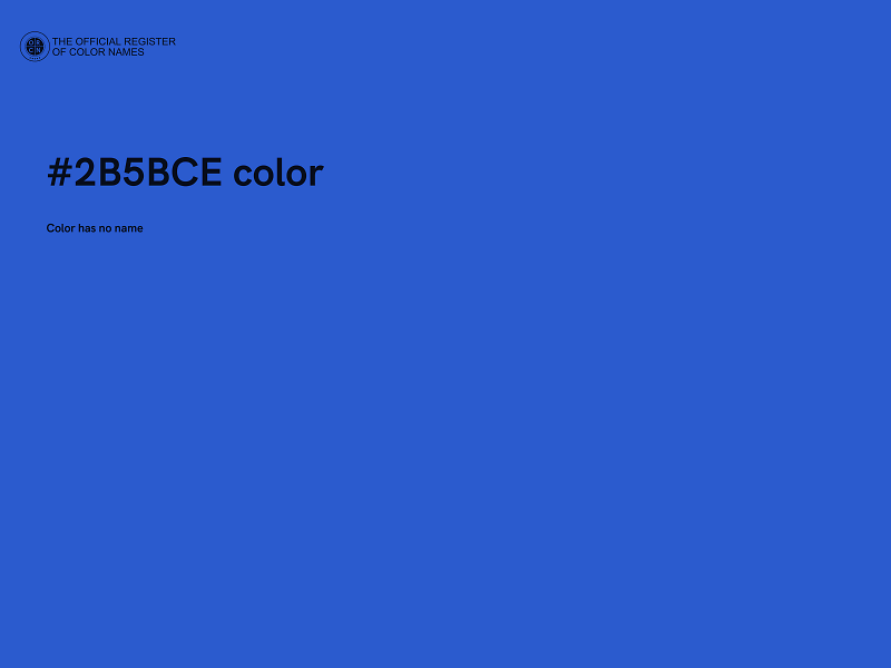 #2B5BCE color image