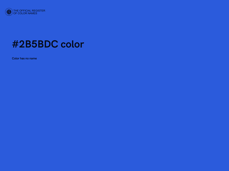 #2B5BDC color image