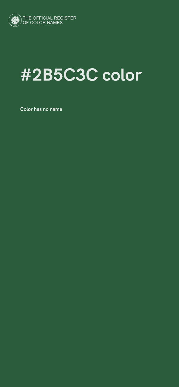 #2B5C3C color image
