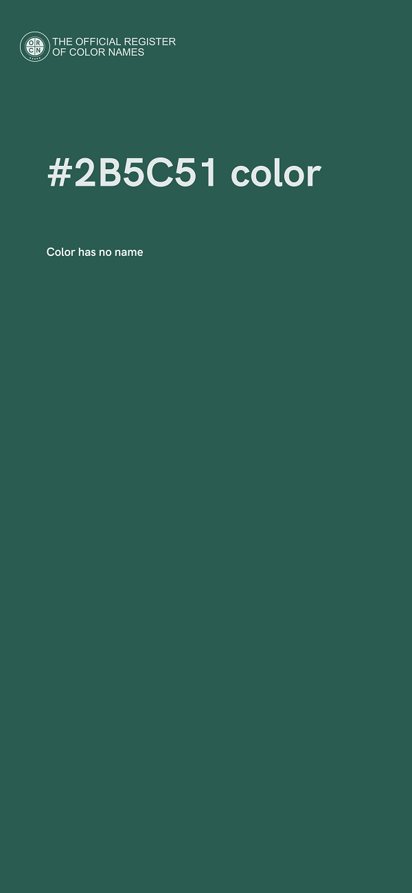 #2B5C51 color image