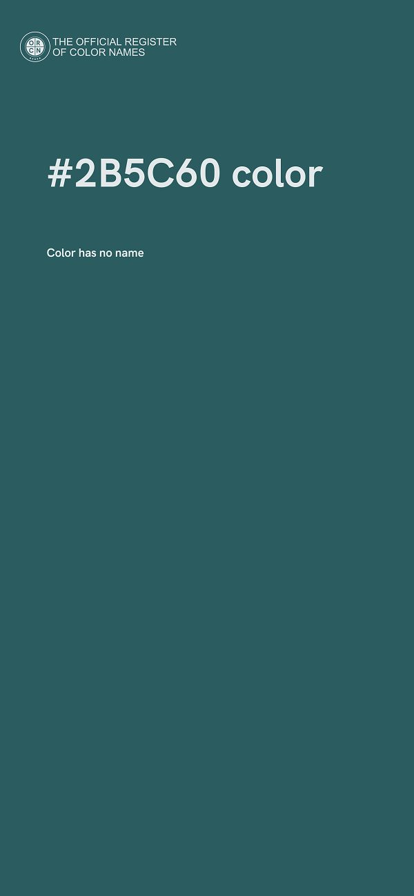 #2B5C60 color image