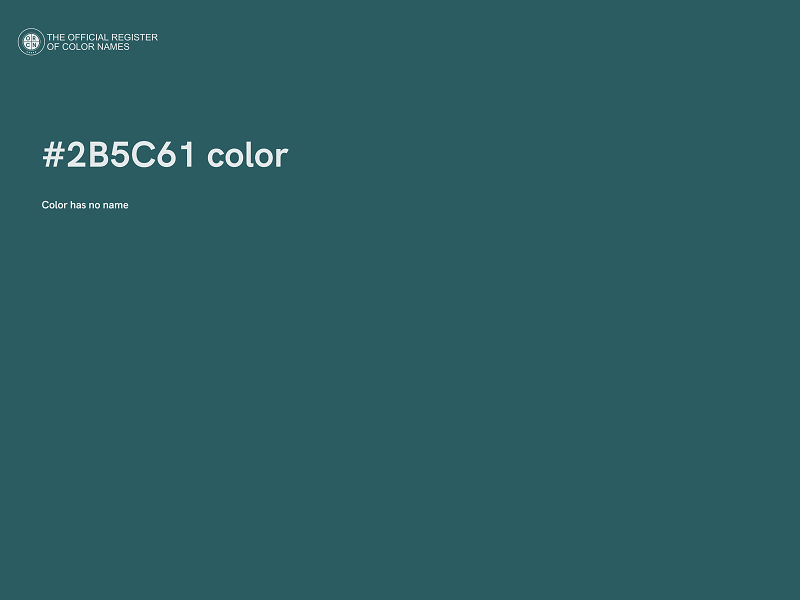 #2B5C61 color image