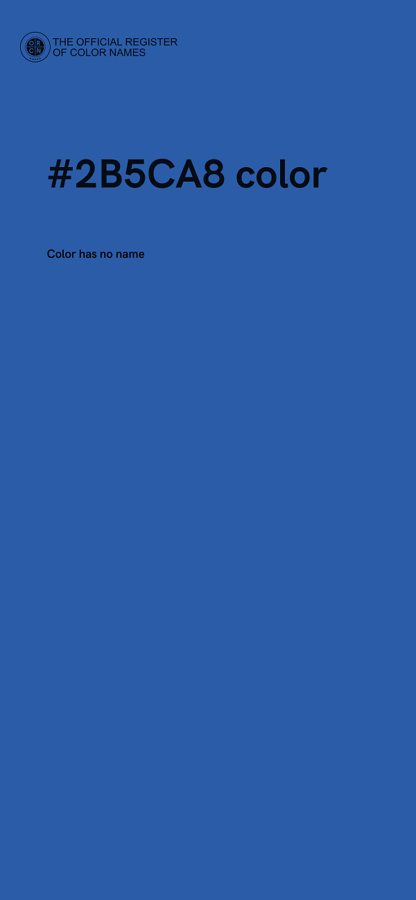 #2B5CA8 color image