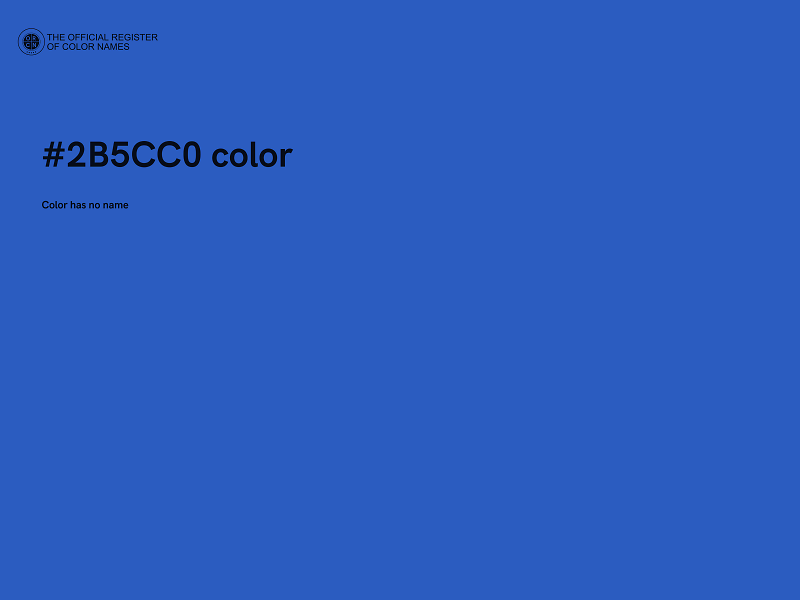 #2B5CC0 color image
