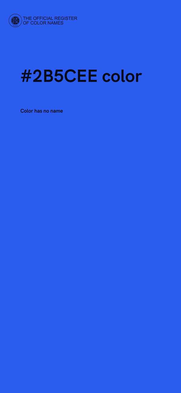 #2B5CEE color image