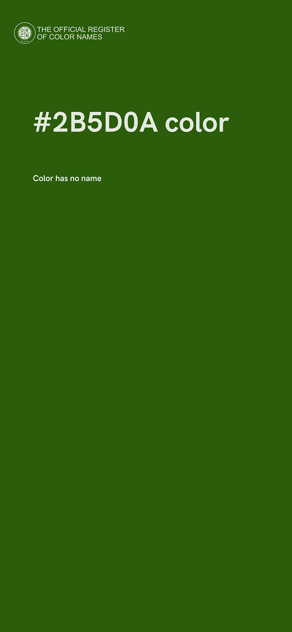 #2B5D0A color image