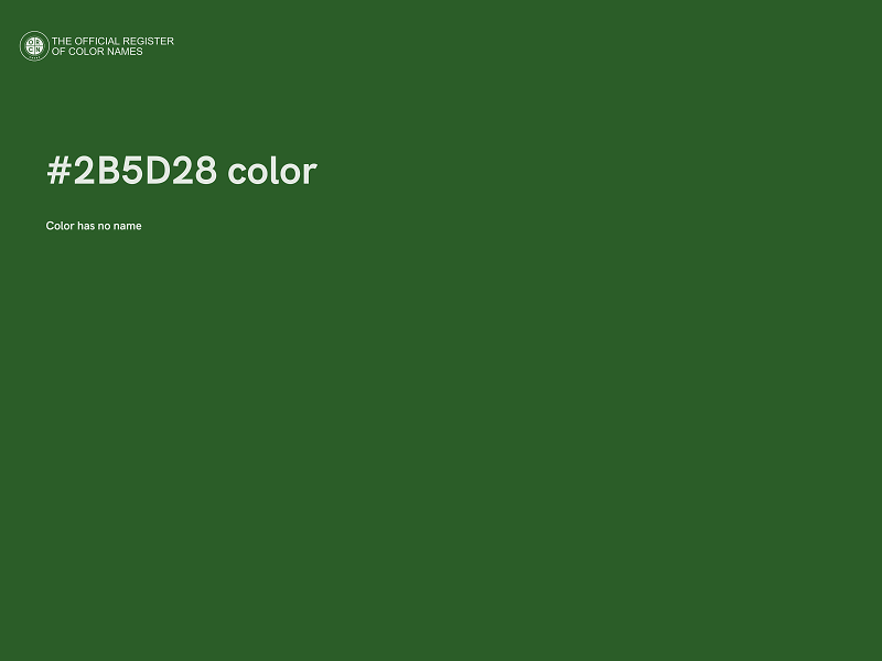 #2B5D28 color image