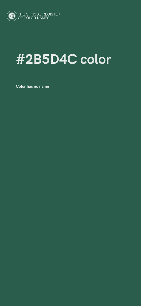 #2B5D4C color image