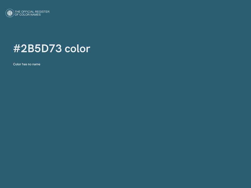 #2B5D73 color image