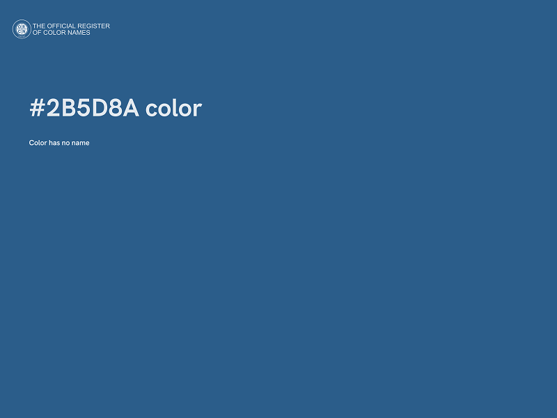 #2B5D8A color image