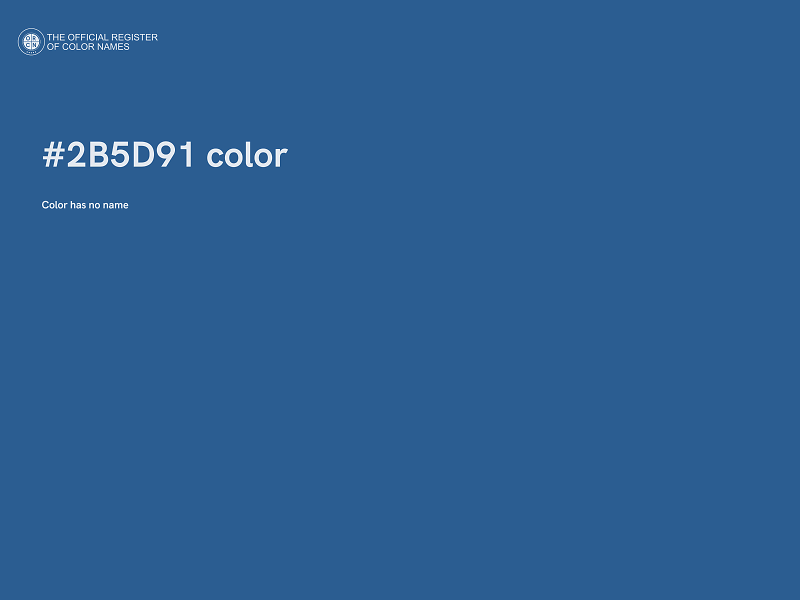 #2B5D91 color image