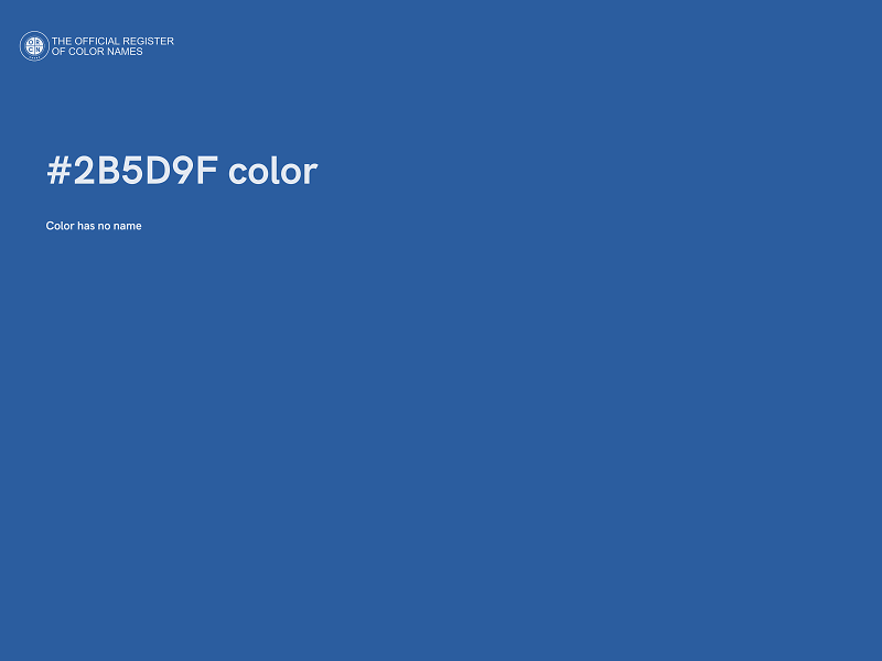 #2B5D9F color image