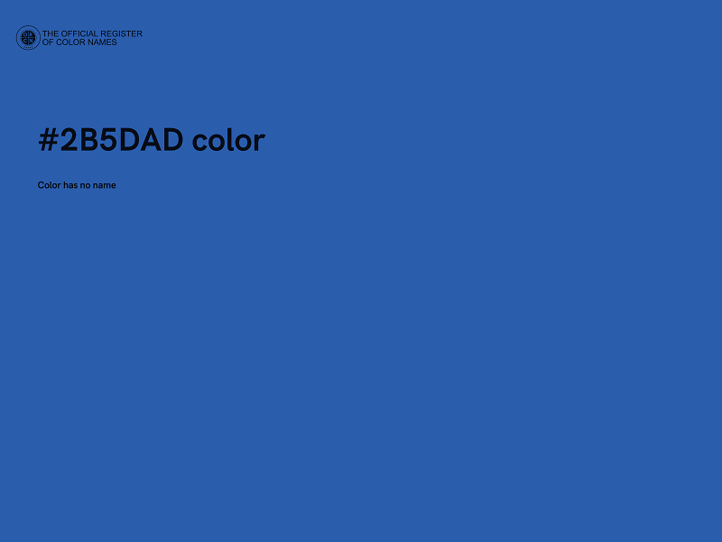 #2B5DAD color image