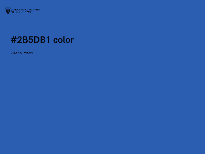 #2B5DB1 color image