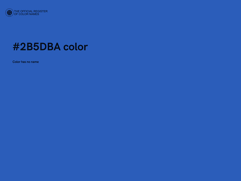 #2B5DBA color image
