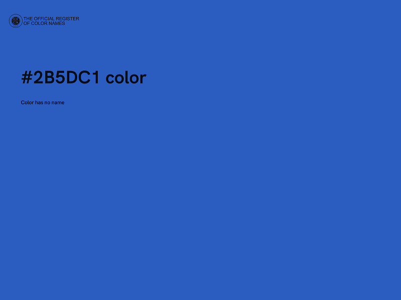 #2B5DC1 color image