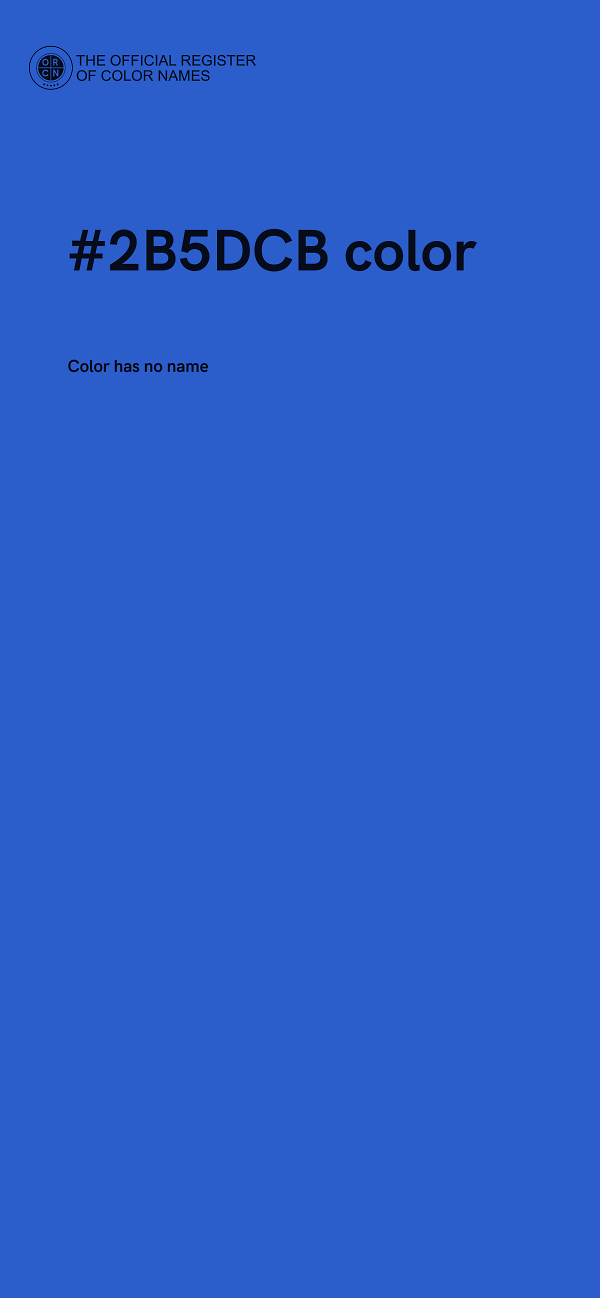 #2B5DCB color image