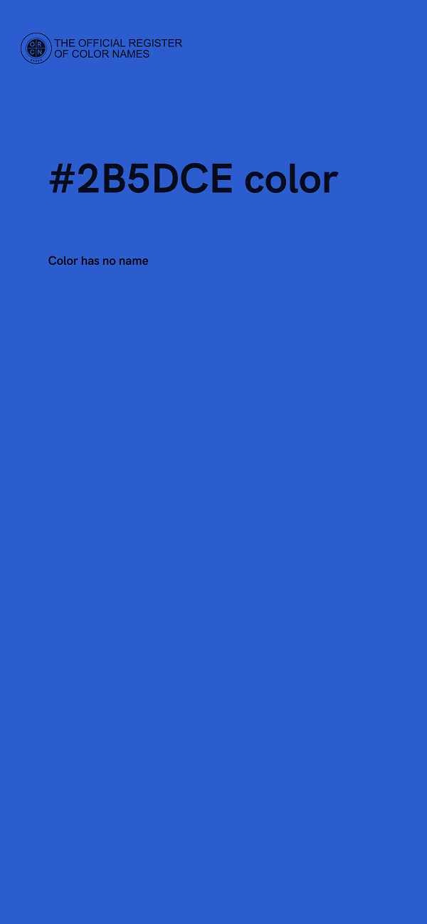 #2B5DCE color image