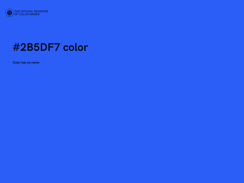#2B5DF7 color image