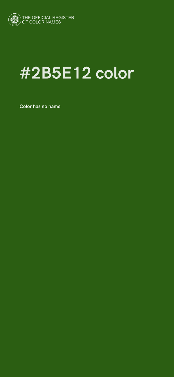 #2B5E12 color image