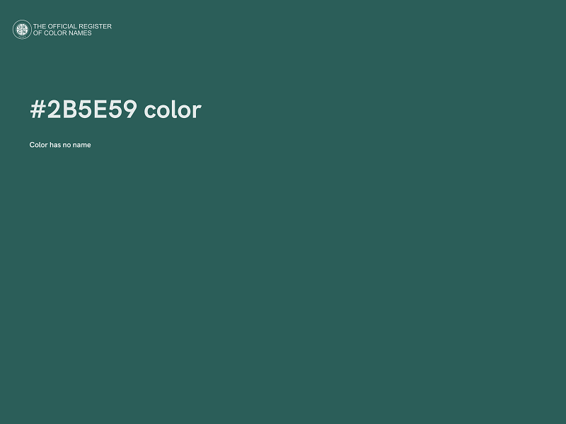 #2B5E59 color image