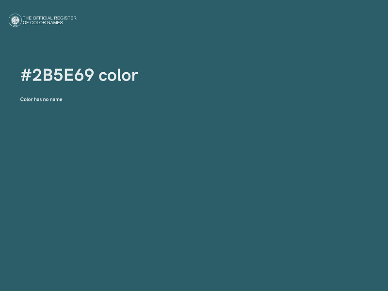 #2B5E69 color image