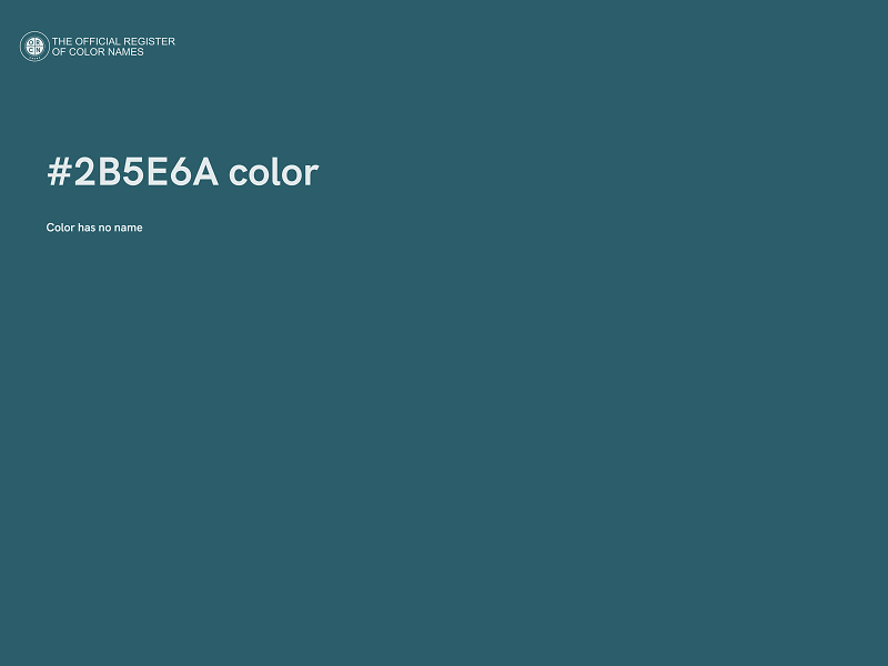 #2B5E6A color image