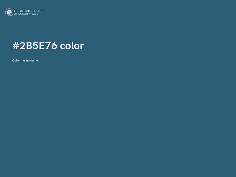 #2B5E76 color image