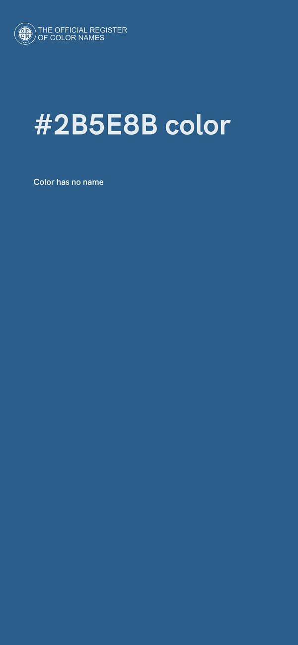 #2B5E8B color image