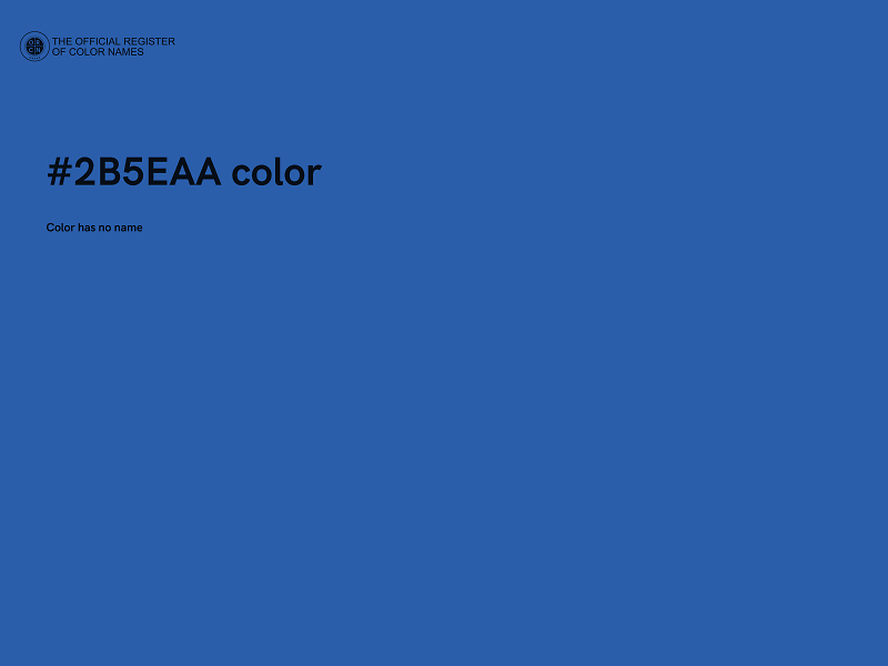 #2B5EAA color image