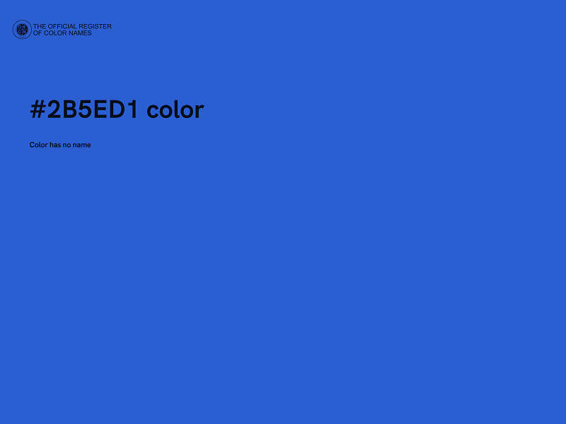 #2B5ED1 color image