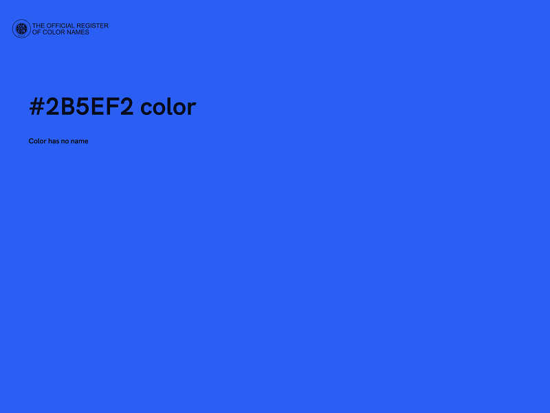 #2B5EF2 color image