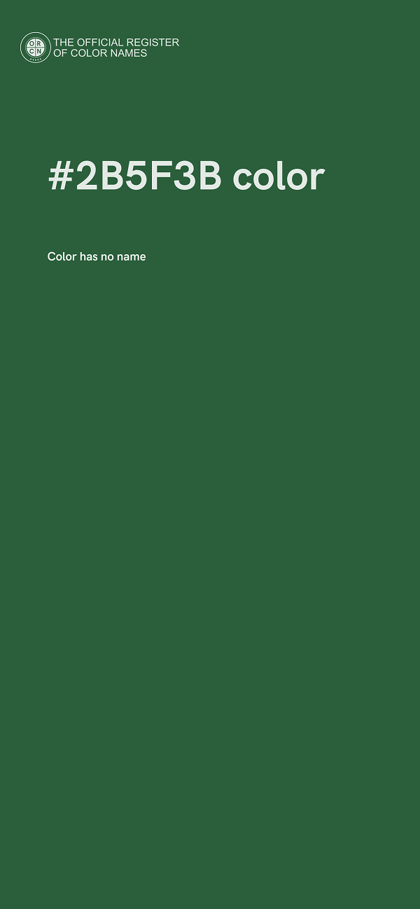 #2B5F3B color image