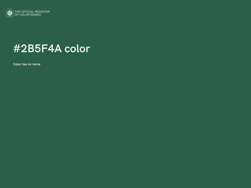 #2B5F4A color image