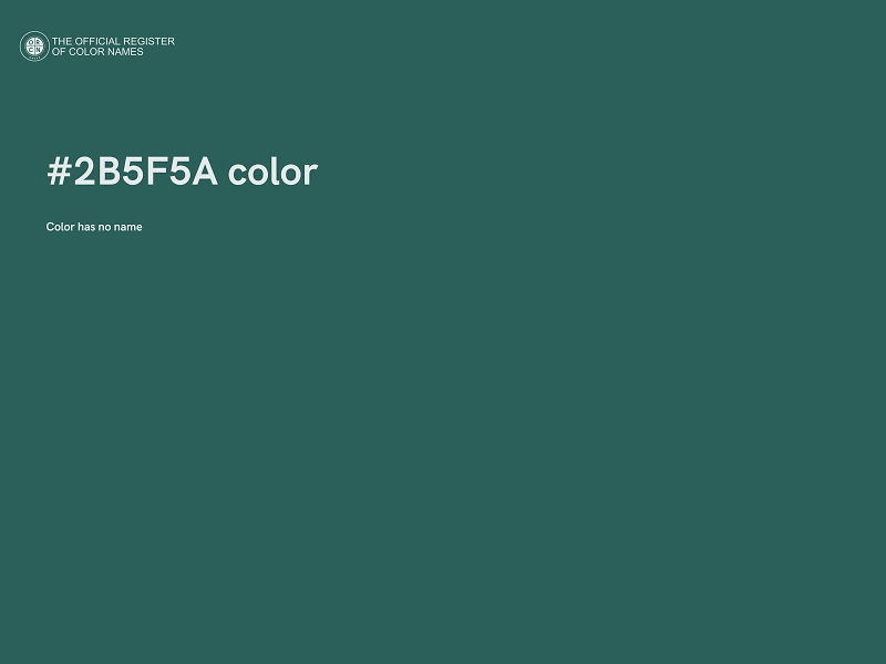 #2B5F5A color image