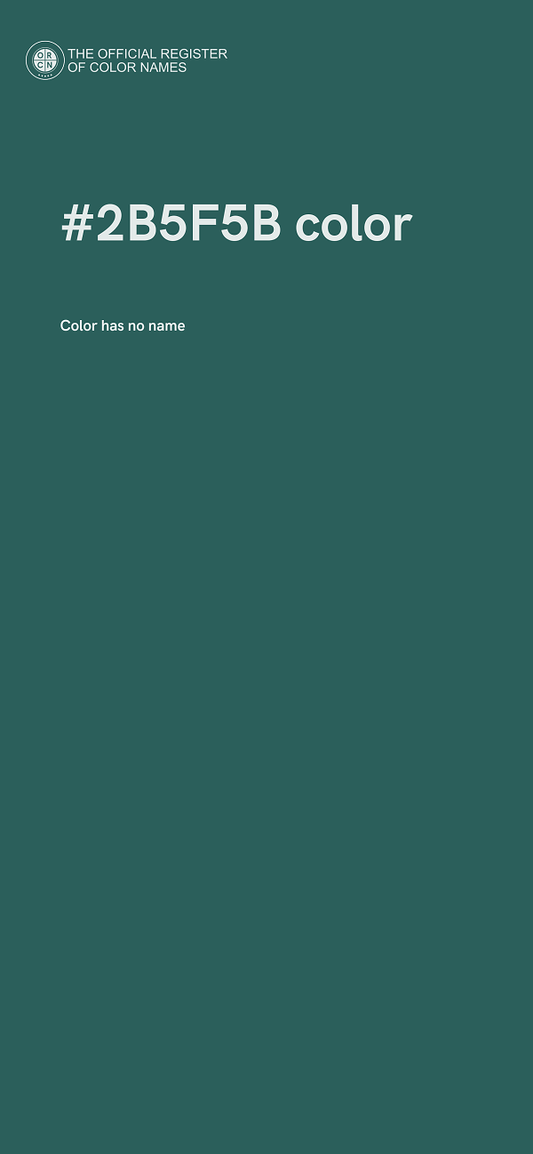 #2B5F5B color image
