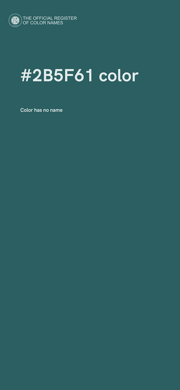 #2B5F61 color image