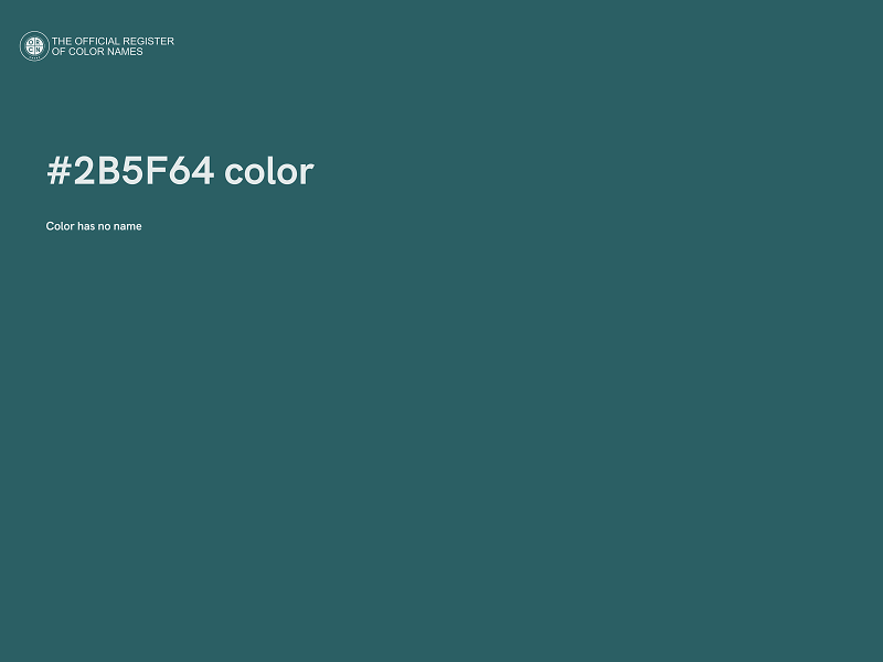 #2B5F64 color image