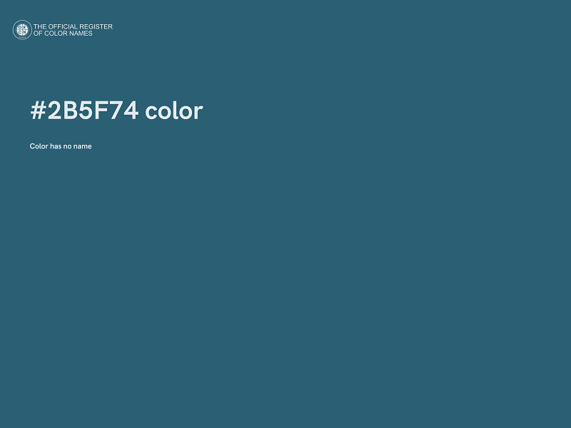 #2B5F74 color image