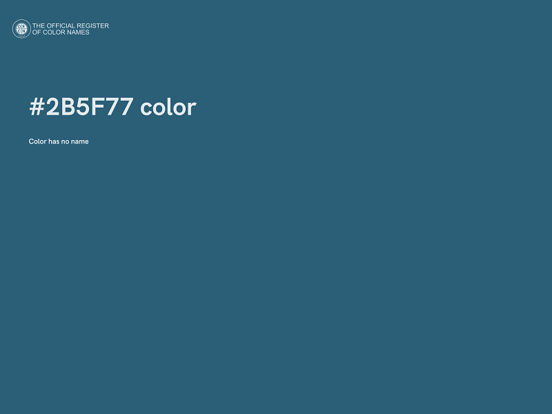 #2B5F77 color image