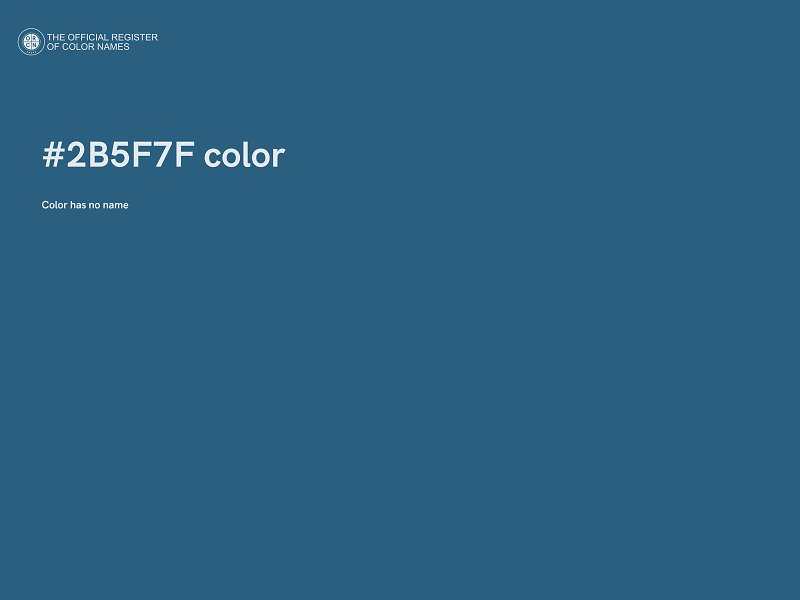 #2B5F7F color image