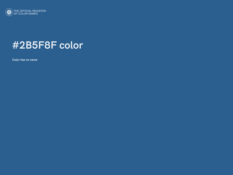 #2B5F8F color image