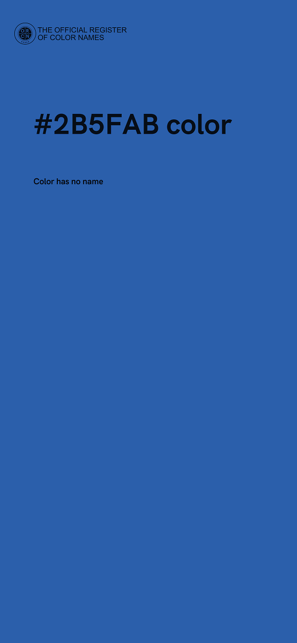 #2B5FAB color image