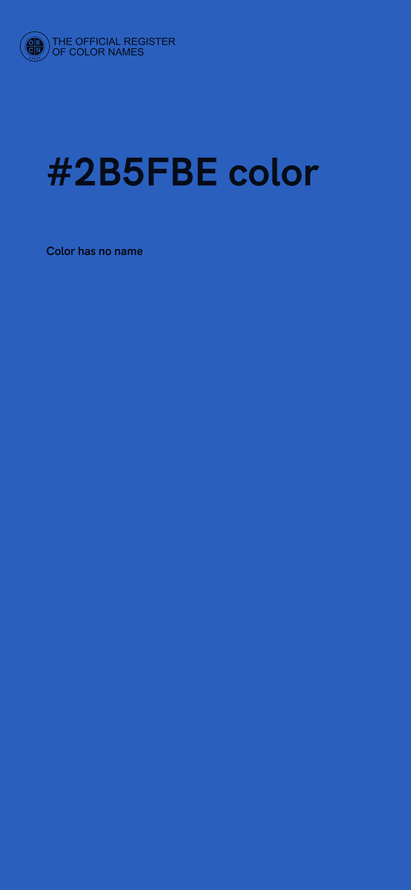 #2B5FBE color image