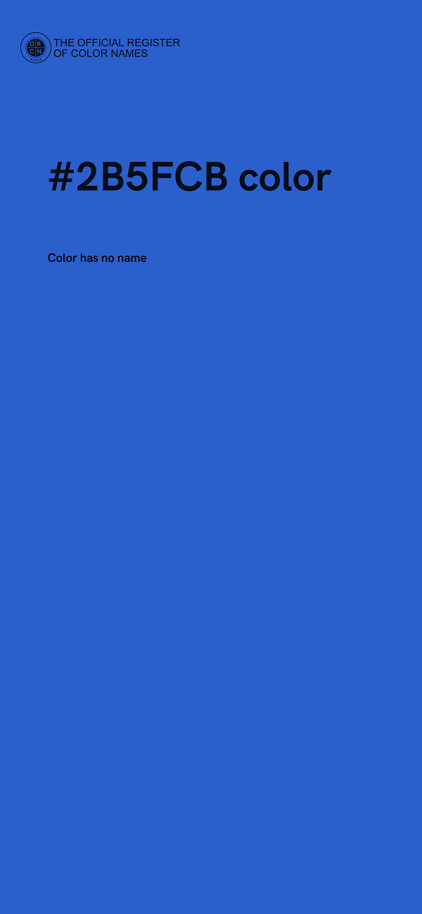 #2B5FCB color image